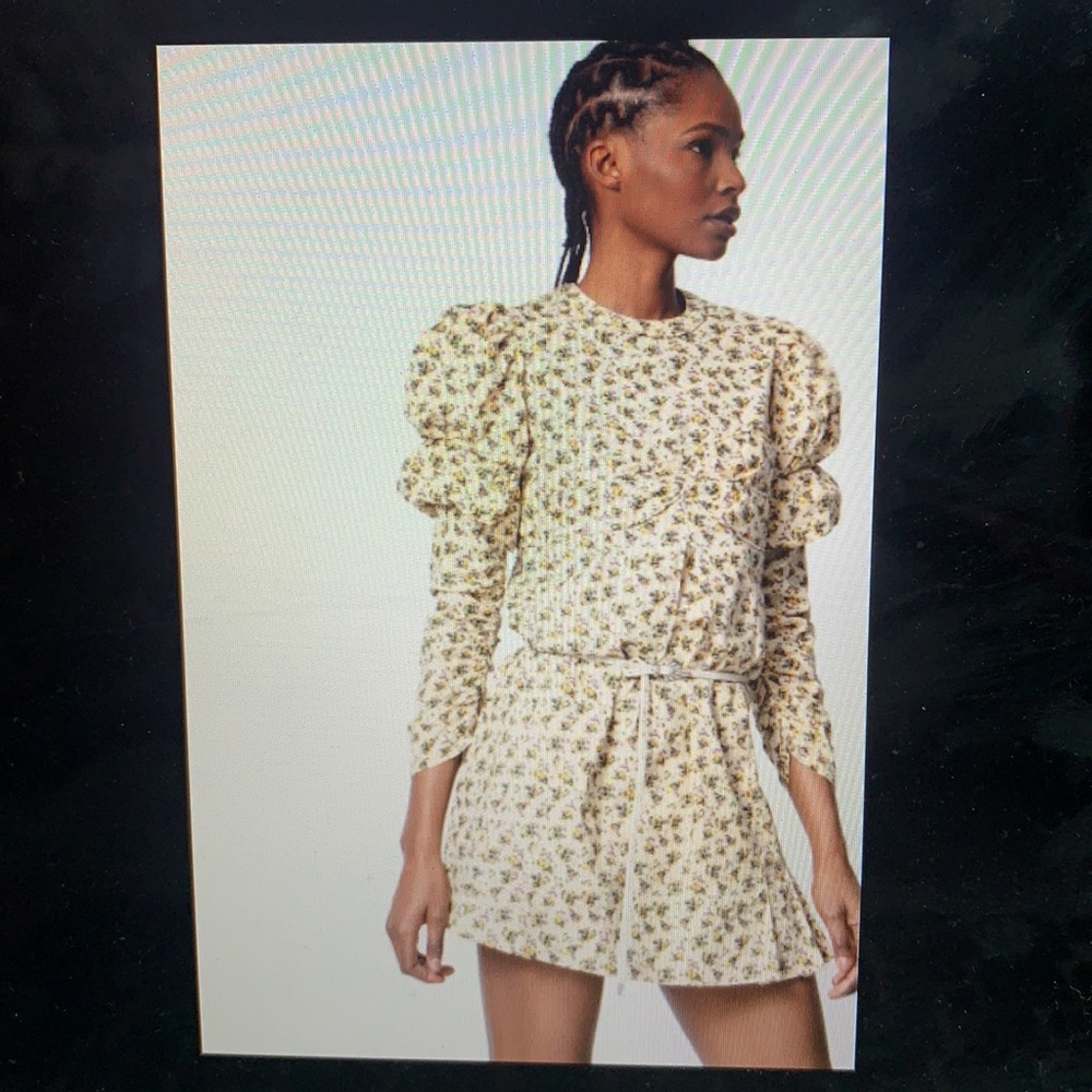 Zadig & Voltaire Rename Dress floral puffy sleeves